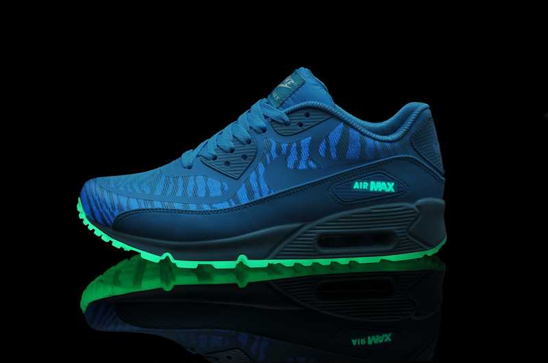 Nike Air Max 90 Glow in the Dark cuir prix usine nike 90 air max de la mode